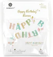 Kids birthday party decorations & supplies. Princess Birthday Paper Jazz Princess Theme Birthday Party Decoration Hanging Happy Birthday Banner One Year Girl Baby Shower Party Supplies Toys Games Arts Crafts Agtcorp Com