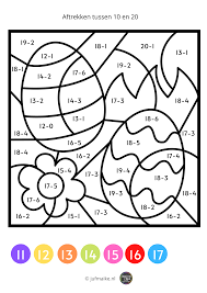 Hoe kun je ingewikkelde rekensommen begrijpelijker én leuker maken? Groep 3 Kleuren Op Code Lente En Pasen Juf Maike