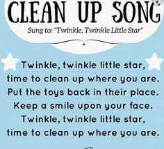 Clean Up Song Twinkle Twinkle Tune