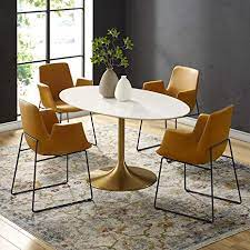 We did not find results for: Amazon Com Modway Lippa 60 Oval Shaped Mid Century Modern Dining Table With White Wood Top And Gold Base Tables