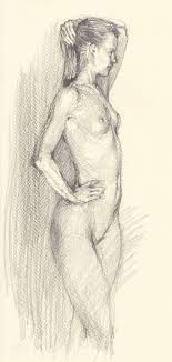 SEXY EROTIC SKETCH OF WOMAN Drawing by Samira Yanushkova | Saatchi Art