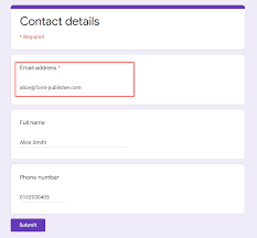 Follow up email example template #2: How To Collect Email Addresses From Each Submission Documentation Form Publisher Support