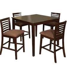 Vian Worldwide Eaton I 5 Piece Counter Height Dining Set In Espresso Cm3001pt In 2020 Counter Height Dining Sets Counter Height Table Sets Counter Height Dining Table