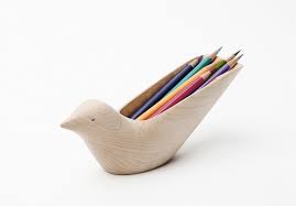 Bird With Red Triangle On Back Of Head Tropical Bird Pencil Holder By Bkid With Images Pencil Holder Tropical Birds Wooden Bird