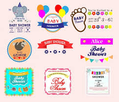 Download free baby shower labels. Baby Shower Labels Collection Vector With Various Styles Free Vector In Adobe Illustrator Ai Ai Format Encapsulated Postscript Eps Eps Format Format For Free Download 4 28mb