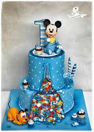Cute Baby Mickey Mouse 1st Birthday Cake Between The Pages Blog