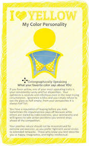 If Your Favorite Color Is Yellow Color Psychology Color Personality Yellow Color