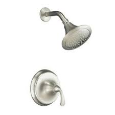 Kohler Forte Shower Faucet Trim Only In Vibrant Brushed Nickel K T10276 4 Bn At The Home Depot Shower Faucet Kohler Kohler Bathroom Faucet