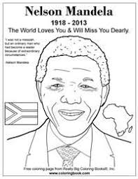Famous People Military Coloring Pages Black History Activities Nelson Mandela For Kids Nelson Mandela