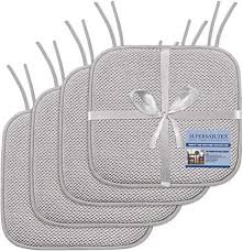 Save on chair cushions 4 pack. H Versailtex Premium Chair Cushions Memory Foam Chair Pads 4 Pack 16x16 Inch Thick Soft Seat Cushion Pads Non Slip Wit In 2021 Chair Pads Cushion Pads Chair Cushions