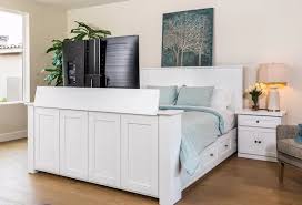 Queen size frames cannot be used for king size mattresses. Hartford Tv Bed Most Popular Bed With Tv Lift Design Yours Today