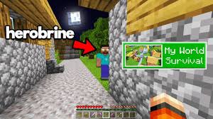 Do not watch this if you get scared easily!follow me!. I Found Herobrine In My Minecraft World Proof Youtube