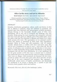 Pdf Olive In The Story And Art In Albania
