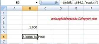 Cara Menggunakan Fungsi Terbilang Pada Excel 2007 Oky Channel Blog