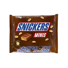 Place 2 pieces snickers peanut brownie ice cream bar on top of plain ladyfinger cookies; Snickers Minis Riegel 170g Beutel 1 69