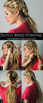 Make sure this is an elastic that you'll be ok to. Dutch Braid Ponytail Amber Fillerup Clark