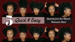 Our favorite hairstyles for thin curly hair. 5 Quick Easy Hairstyles On Short Natural Hair Youtube