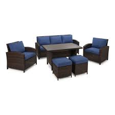 Maybe you would like to learn more about one of these? Edyo Living Best Home Choice 6 Piece Metal Frame Patio Conversation Set With Cushion S Included In The Patio Conversation Sets Department At Lowes Com
