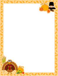 Thanksgiving Border Thanksgiving Paper Thanksgiving Letter Clip Art