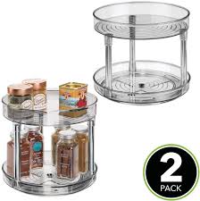 Si cocinar es una pasión para ti, te va a encantar aprender recetas nuevas aquí. Mdesign Juego De 2 Especieros Giratorios Con Dos Pisos Practico Estante Para Especias Para Los Armarios De La Cocina O La E Base Giratoria Encimeras Armarios