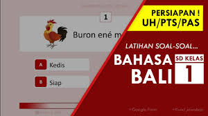 Tahun pelajaran 201 8 /201 9. Latihan Soal Bahasa Bali Sd Kelas 2 Guru Dan Siswa Youtube