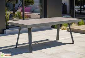 table de jardin extensible aluminium et ceramique stockholm 200 300 cm table de jardin table jardin extensible table extensible