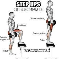 Learn proper lifting form and techniques. Step Ups Step Up Workout Kettlebell Training Workout Plan Gym