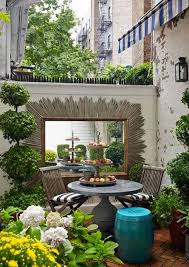 15 Tiny Outdoor Garden Ideas For The Urban Dweller Small Courtyard Gardens Small Backyard Landscaping Small Urban Garden
