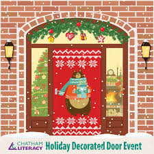 Keyhole back lets it hang flush against a wall. Chatham Literacy Announces First Holiday Door Decorating Event The Chatham News Record