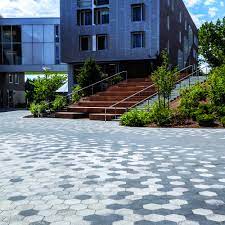 Pixelated Campus Plaza Landscape Architecture Design Pavement Design Campus Landscape