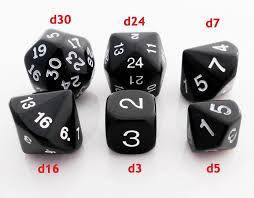 Who Knew Rpg Dice D3 D5 D7 D16 D24 D30 Game Dice Rpg Roleplaying Game