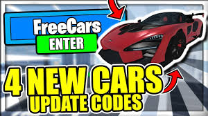 All New Secret Op Working Codes 4 New Cars Update Roblox Vehicle Simulator Youtube