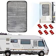 Best rv window covers selection available. Buy Rv Door Window Cover Shade Double Sided 16 X 25 Travel Trailer Reflective Rv Window Shade Regulates Temperature Rv Window Coverings Protect Your Rv From Uv Rays Easy