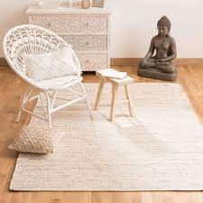 Da sich die naturfaser leicht färben lässt, sind die teppiche in einer großen auswahl an farben und mustern. Teppich Aus Baumwolle Und Jute 160x230 Barcelone Maisons Du Monde