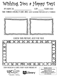Free coloring pages to print for kids! Good Deeds Day Coloring Sheet United Jewish Community Of The Virginia Peninsula