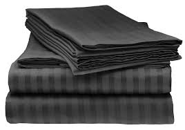 Black And White Striped Sheet Set Full Bella Kline Bedding 1800 Series 4 Pc Bed Sheet Set With Matching Pillowcases Hypoallergenic 1 Soft Silky Luxuri Striped Sheets Sheet Sets Microfiber Bed Sheets