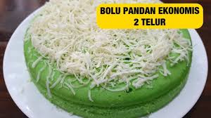 Resep Bolu Pandan Kukus 2 Telur Ekonomis Dengan Takaran Sendok Makan Youtube