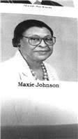 Maxie Johnson Obituary (2017)