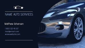 Auto Services Business Card Auto Service Car Repair Service Business Card Template Design