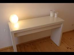 Malm schreibtisch mit ausziehplatte eichenfurnier weiss lasiert. Ikea Malm Frisiertisch Schminktisch Aufbau Von Gewusstwie Youtube