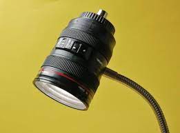 camera lens lamp handcrafted led desk light with replica dslr lens hood filmmaking photography diy verlichting verlichting diys