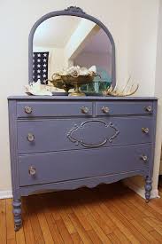 Vintage Dresser With Mirror In Old Violet Chalk By Lavanttehome 550 00 Vintage Dressers Furniture Inspiration Furniture Makeover
