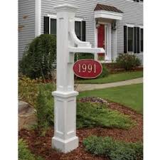 Woodhaven Address Sign Post In White Address Sign Post Sign Post Woodhaven