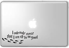 I Solemnly Swear That I Am Up To No Good Sticker Amazon Com Bargain Max Decals I Solemnly Swear That I Am Up To No Good Harry Potter Apple Macbook Laptop Vin Apple Macbook Macbook Laptop Laptop Vinyl Decal