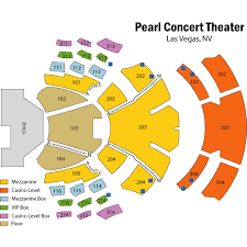 the palms pearl seating chart pearl theater las vegas