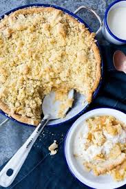 apfel crumble zubereiten ein gesundes rezept mit kokosmehl rezepte apfel crumble streuselkuchen mit pudding