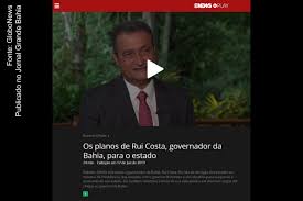 Rui manuel césar costa oih (portuguese pronunciation: Em Entrevista A Roberto D Avila Governador Rui Costa Diz Que Desafio Da Administracao E Difundir O Desenvolvimento Pelo Territorio Da Bahia Confira Video Jornal Grande Bahia Jgb