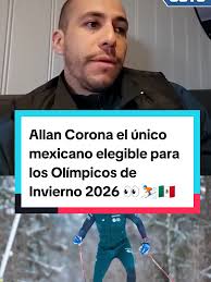 Allan Corona y la representación mexicana en esqui