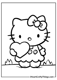 Printable hello kitty coloring page to print and color. Hello Kitty Coloring Pages Cute And 100 Free 2021