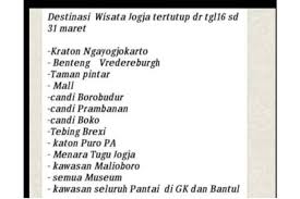 Tugu jogja adalah monumen sentral di kota yogyakarta yang wajib dikunjungi oleh wisatawan dengan. Hoaks Malioboro Dan Tempat Wisata Di Yogyakarta Tutup 16 31 Maret 2020 Halaman All Kompas Com
